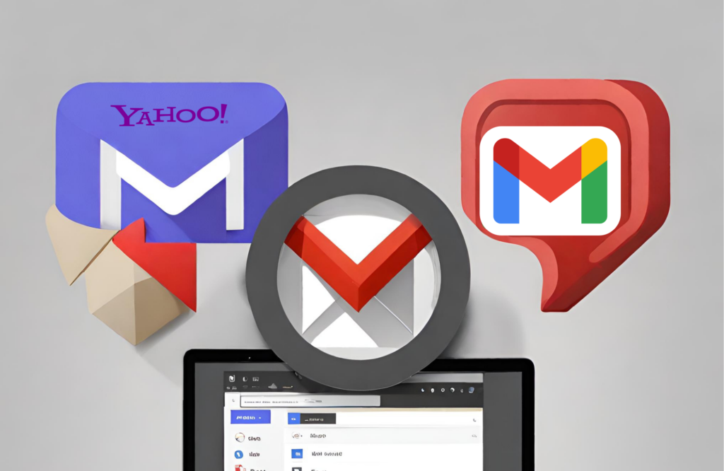Gmail and Yahoo
